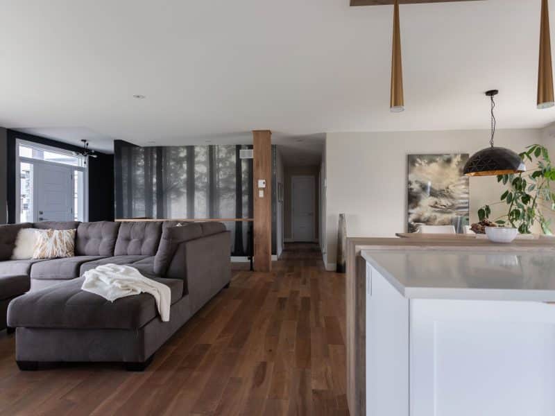 The Citana model is a classic bungalow. Seen from the living room.