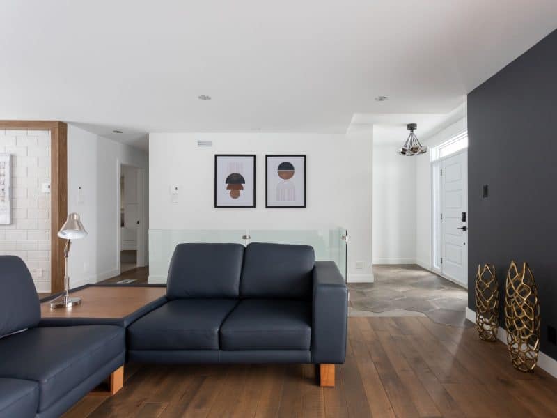 A single-storey home called Urbana. It has a contemporary-style first floor, as seen from the livingroom.