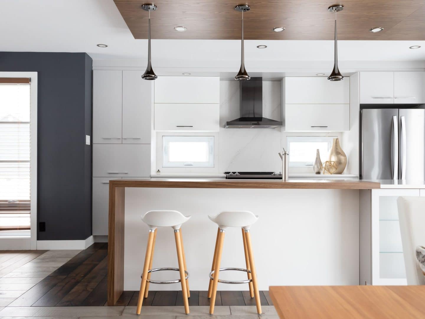 A single-storey home called Urbana. It has a contemporary-style first floor, as seen from the kitchen.