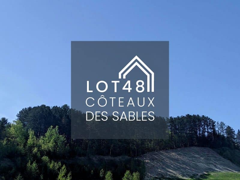 Photo du paysage à Vallée jonction. Un terrain numéro 48 vacant à vendre.