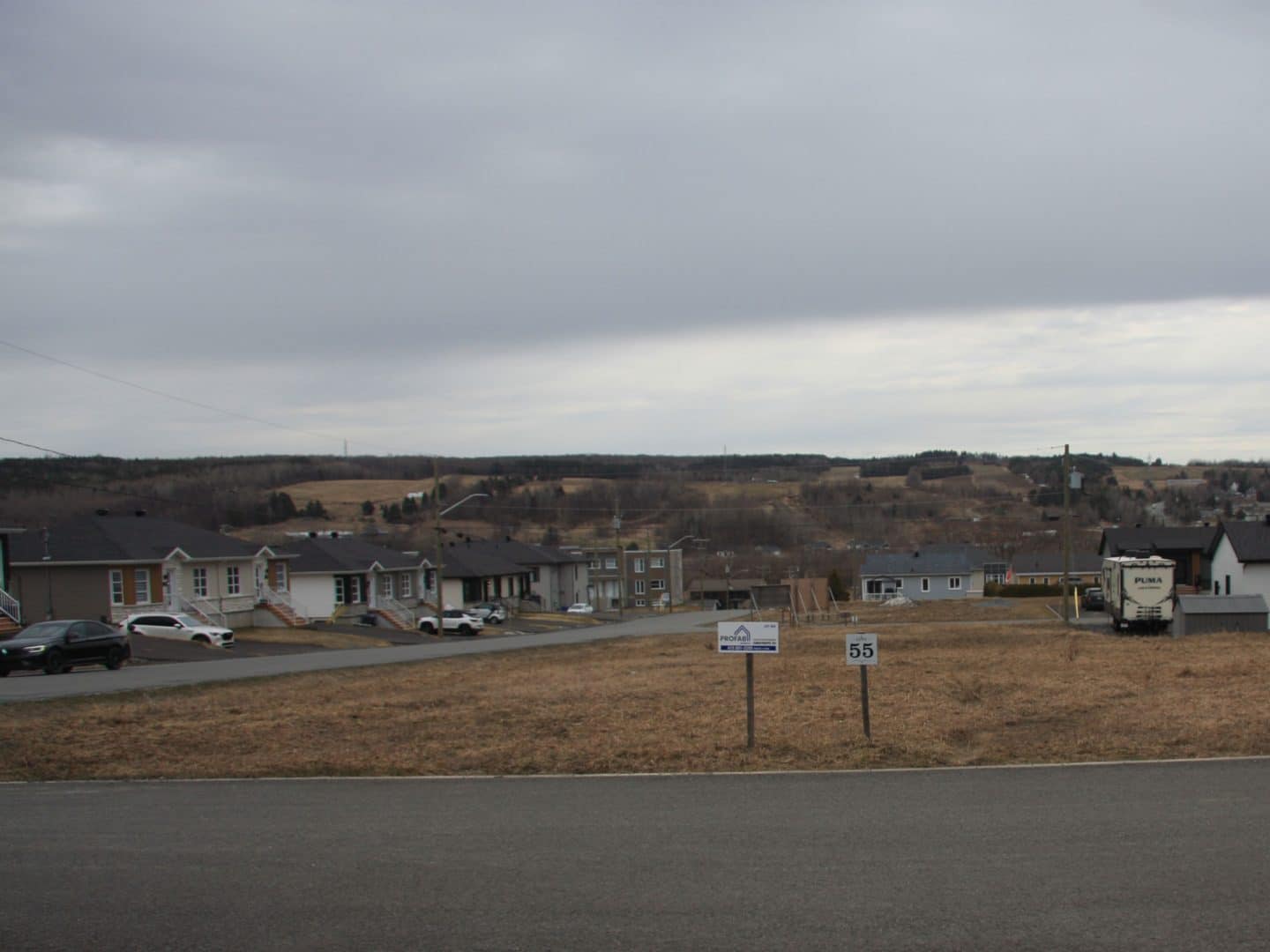 Photo du paysage à Vallée jonction. Un terrain numéro 55 vacant à vendre.
