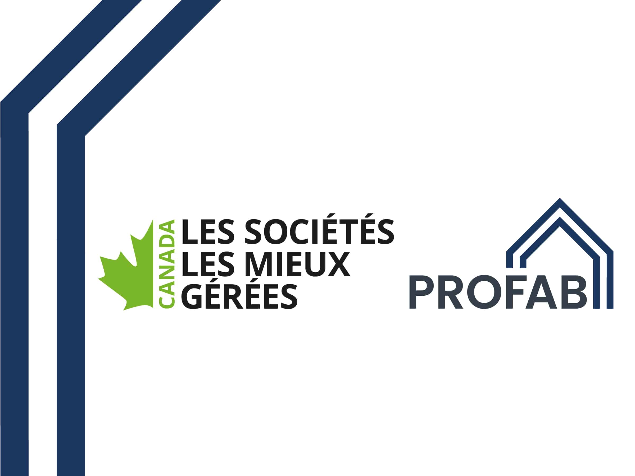 logo des sociétés mieux gérées et logo de Profab