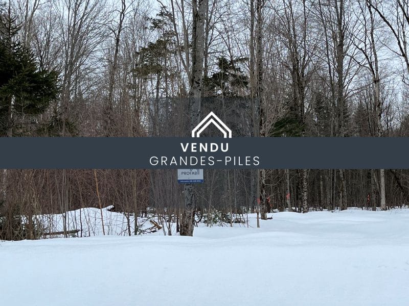 Photo du paysage à Grandes-Piles. Un terrain vacant VENDU