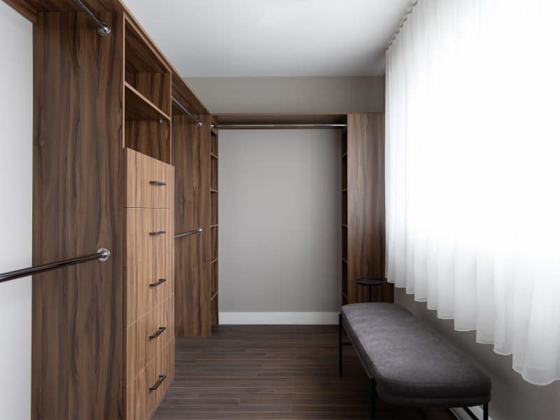 Magnifika two-storey prefabricated house in contemporary style. View from the walkin.